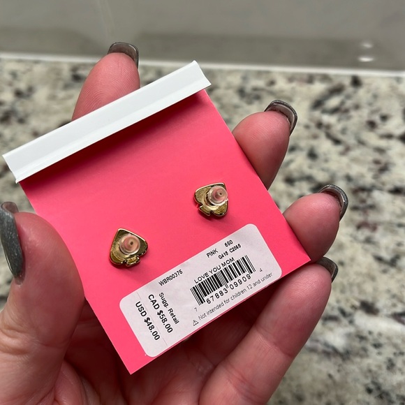 Kate Spade Love You Mom Stud Earring - Picture 4 of 5